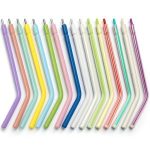 Dental Air Water Syringe Tips Vocadok 500pcs 3‑Way Rainbow Nozzles-0
