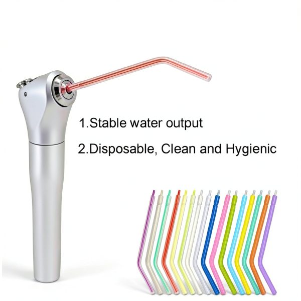 Dental Air Water Syringe Tips Vocadok 500pcs 3‑Way Rainbow Nozzles-1