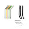 ANNWAH 1000PCS Dental Disposable Air Water Spray Syringe Nozzles Colorful Spray Tips/Tubes Dental Office Use-5