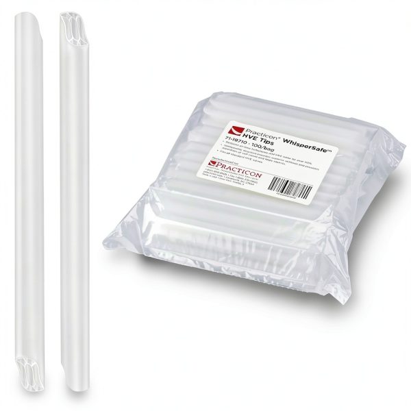 Practicon WhisperSafe HVE Tip 7119710 – 100 Pack Dental Evacuator-0