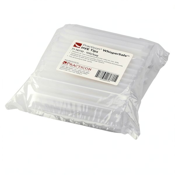 Practicon WhisperSafe HVE Tip 7119710 – 100 Pack Dental Evacuator-4