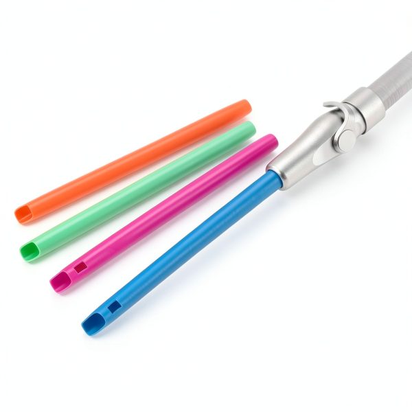 Practicon Colorful HVE Tips Evacuator - Vivid Colors, S‑Shaped Ends-1