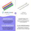 High Volume Evacuator HVE Tips - PlastCare Suction - Rainbow Pack-4