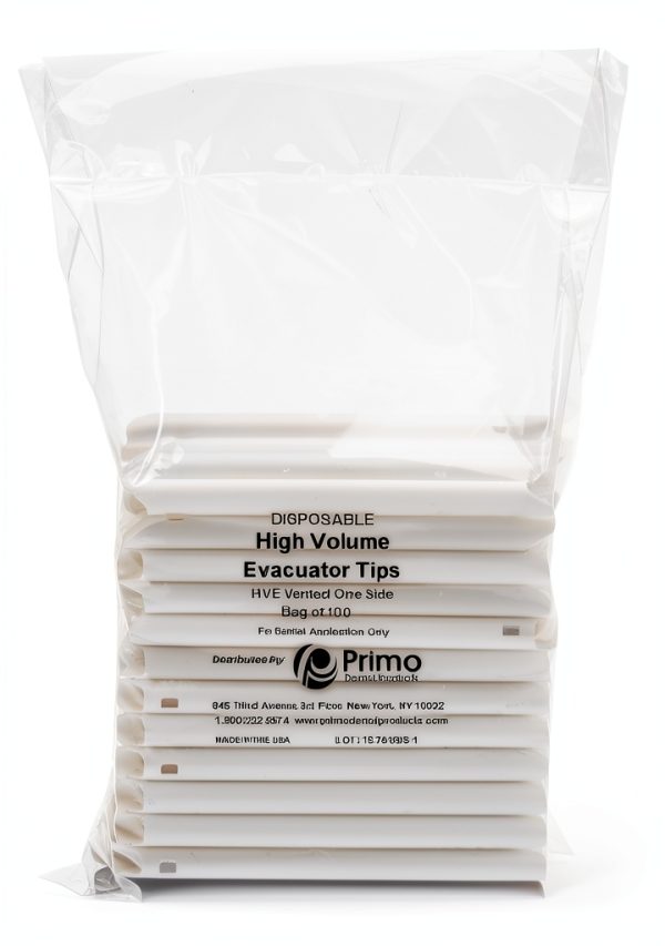 High Volume Evacuator Tips HVE by Primo 100 Pack Vented Evacuator-0